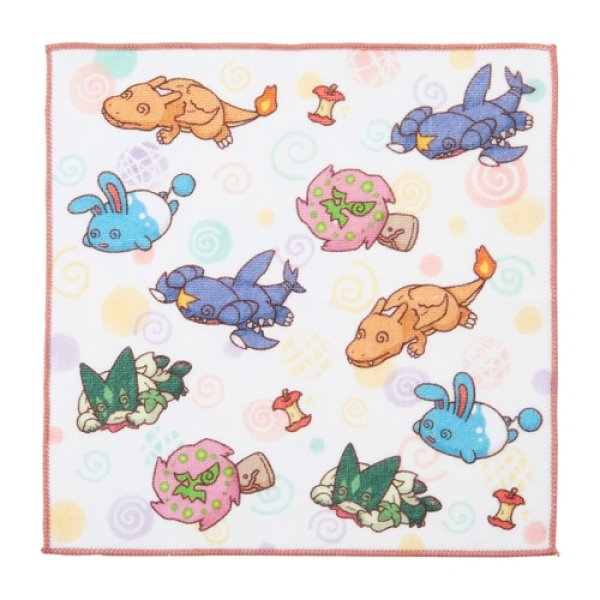 Photo1: Pokemon Center 2024 Hand towel Handkerchief Chikara Tsukita Pattern (1)