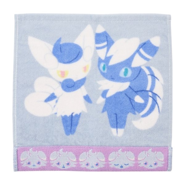 Photo1: Pokemon Center 2024 Hand towel Handkerchief Meowstic Espurr (1)