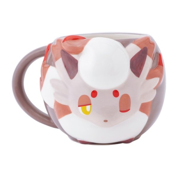 Photo1: Pokemon Center 2025 Similar Companions Porcelain Mug Hisuian Zorua ver. (1)