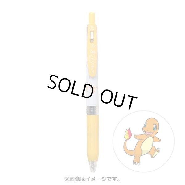 Photo1: Pokemon Center 2021 ZEBRA SARASA Pokemon Shirts Ballpoint pen #4 Charmander (1)