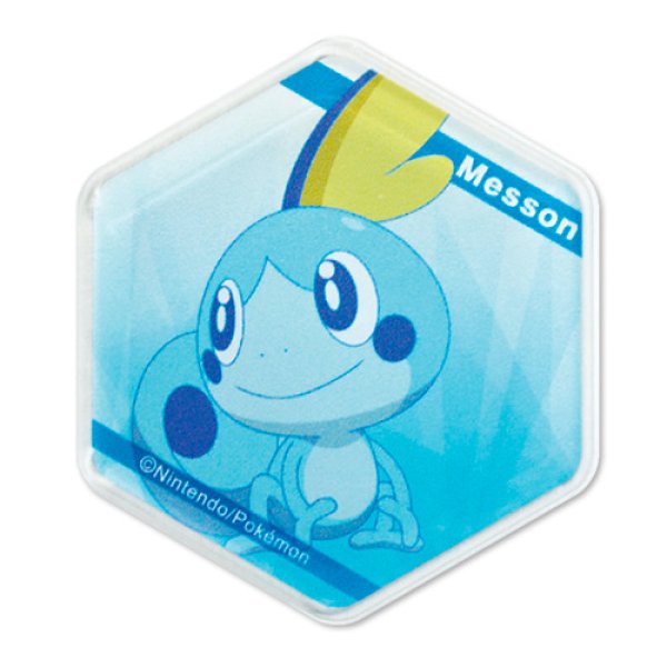 Photo1: Pokemon 2020 Honeycomb Acrylic magnet Sobble (1)