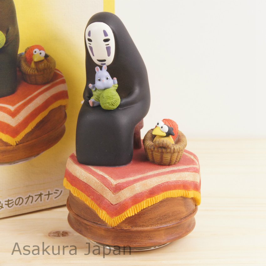 Studio Ghibli Spirited Away Kaonashi Music box No Face - Asakura-Japan.com