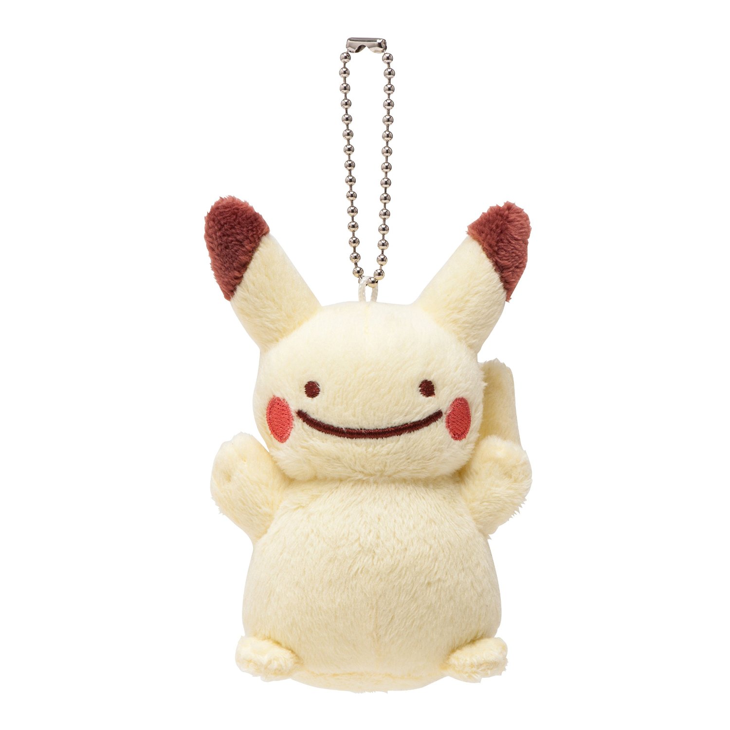 Pokemon Center 2016 Transform Ditto Poliwag Plush Mascot Key Chain
