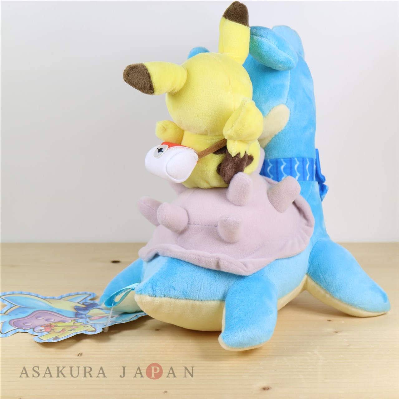 pikachu riding lapras plush