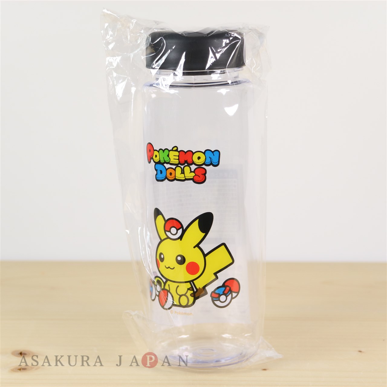 Pokemon Center 2018 FAN OF PIKACHU & EEVEE Clear Bottle 500ml