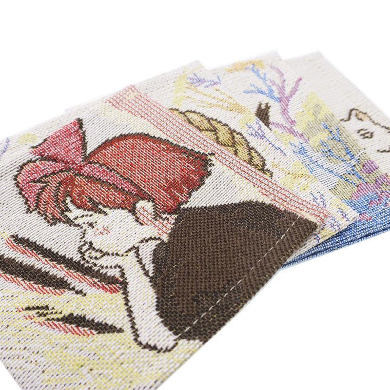 Studio Ghibli Fabric coasters Set of 4 Kiki's Delivery Service 