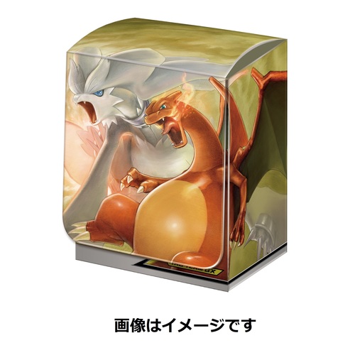 Box Pokemon Reshiram e Charizard Gx + Pacote 100 Sleeves Cardgame