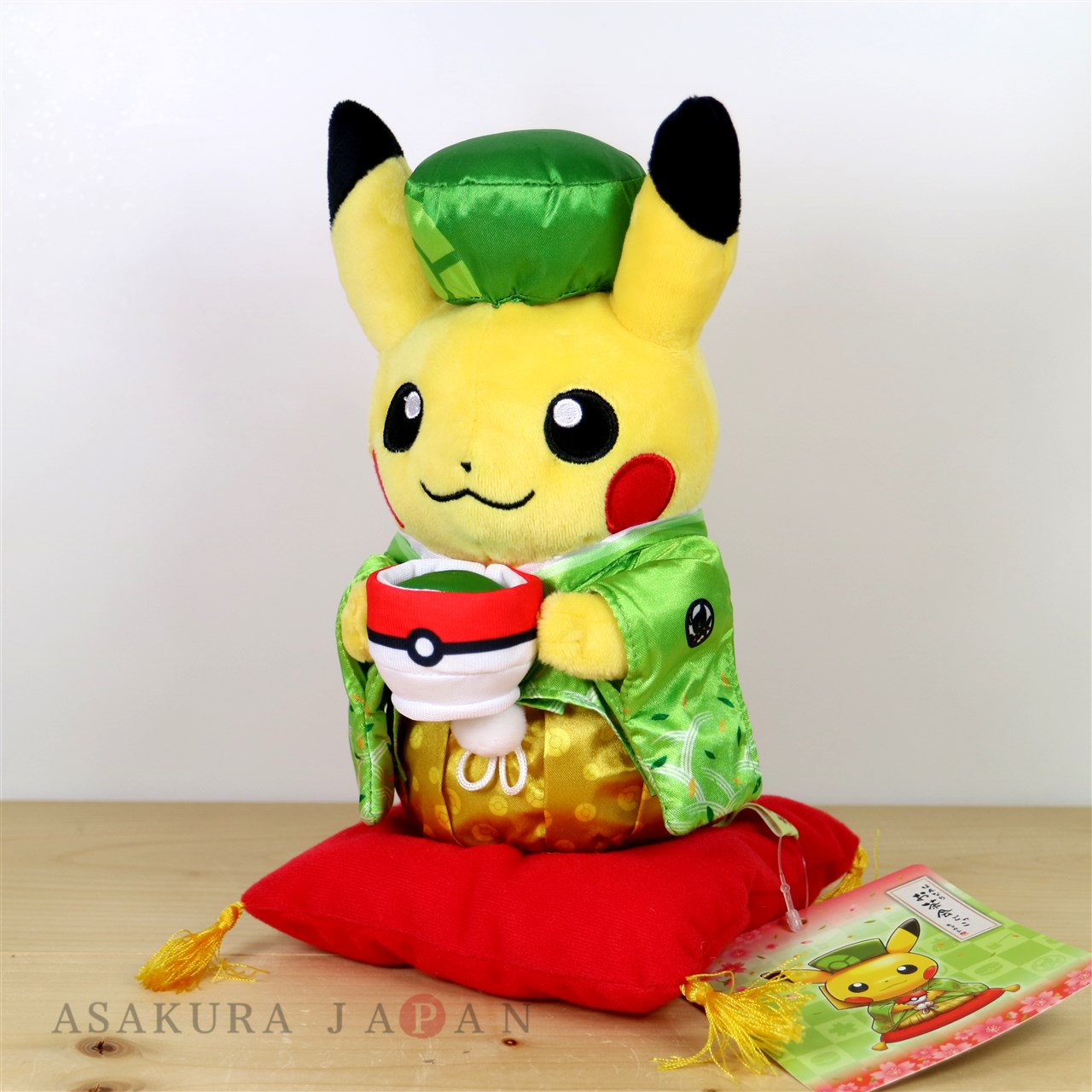 Pokemon Center Kyoto 19 Renewal Open Japanese Tea Party Pikachu Male Plush Doll