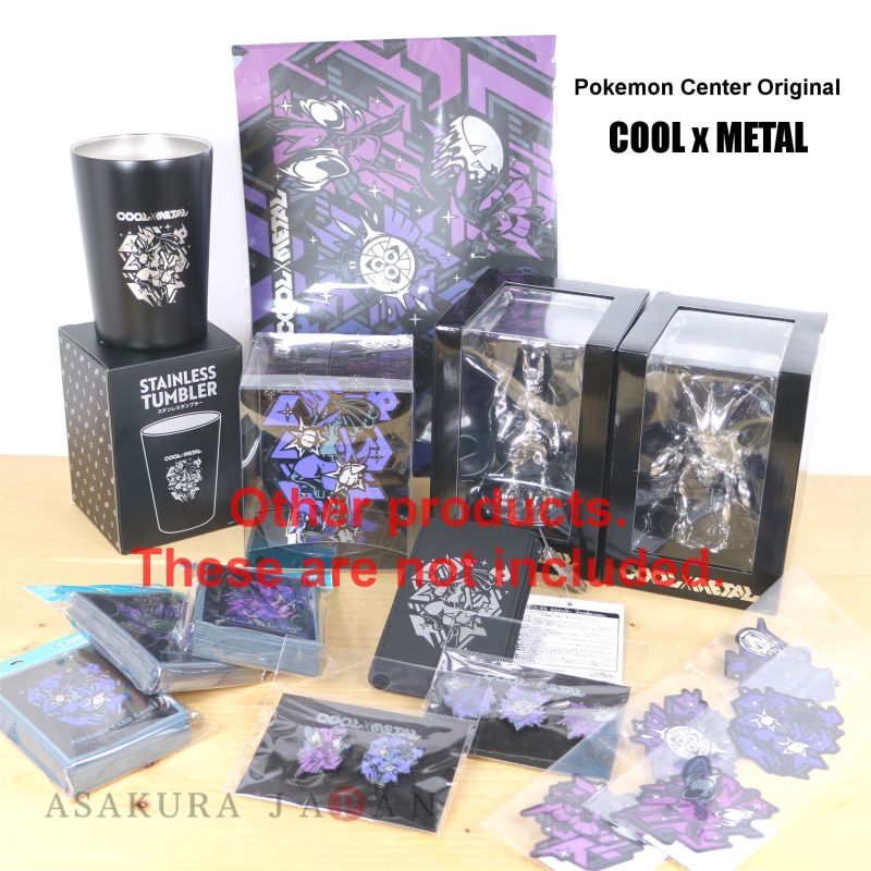 Pokemon Center Original Card Game Sleeve COOL x METAL Lucario Premium gloss  64 sleeves