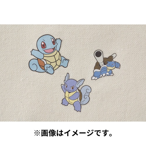 Pokemon Center 2022 Fabric Sticker irodo Pichu & Pikachu & Raichu