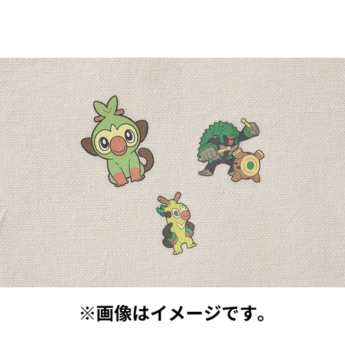 Pokemon Center 2022 Fabric Sticker irodo Pichu & Pikachu & Raichu